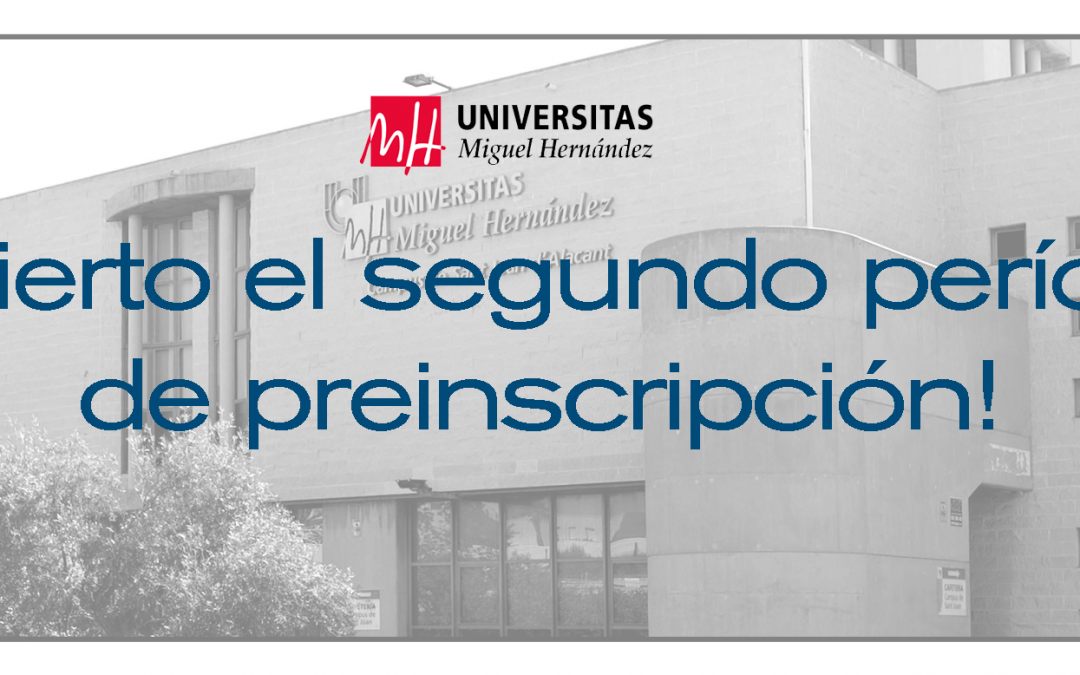 Abierto 2º período de preinscripción en másteres universitarios